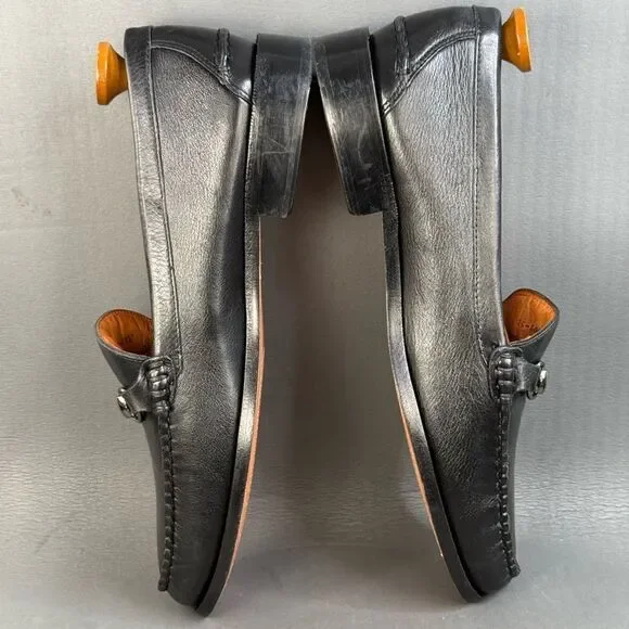 Johnston & Murphy Black Sheepskin Slip On Loafer shoes men’s size 13 New - Picture 7 of 10